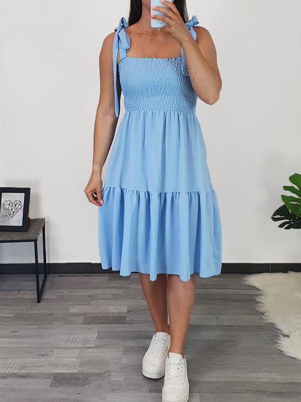 OBLEKA 9157 MODRA