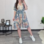 OBLEKA 4131 MODRA
