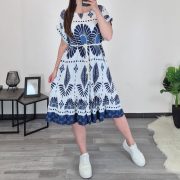 OBLEKA 7839 MODRA