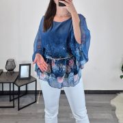 BLUZA 957302 MODRA - slika 2