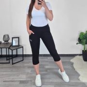 ŠPORTNE HLAČE 7421 3/4 ČRNE - slika 2