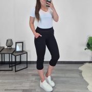 ŠPORTNE HLAČE 2004 3/4 ČRNE