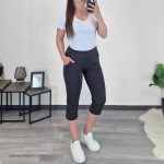 ŠPORTNE HLAČE 2004 3/4 SIVE