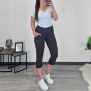 ŠPORTNE HLAČE 1421 3/4 SIVE