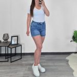 KRATKE PUSH UP JEANS HLAČE A1146