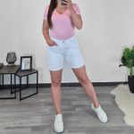 KRATKE PUSH UP HLAČE K6697 BELE