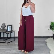 HLAČE 979604 BORDO - slika 2