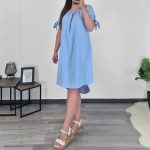 OBLEKA 3320 SVETLO MODRA