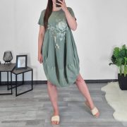 OBLEKA 10647 OLIV