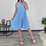 OBLEKA 52551 SVETLO MODRA