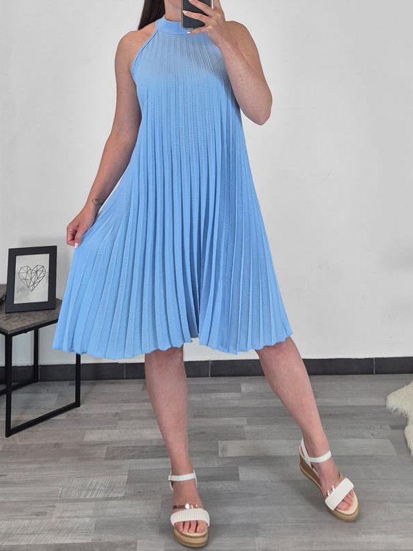 OBLEKA 52551 SVETLO MODRA
