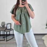 MAJICA 7587 OLIVNO ZELENA