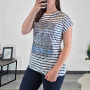 MAJICA COTT45 MODRA